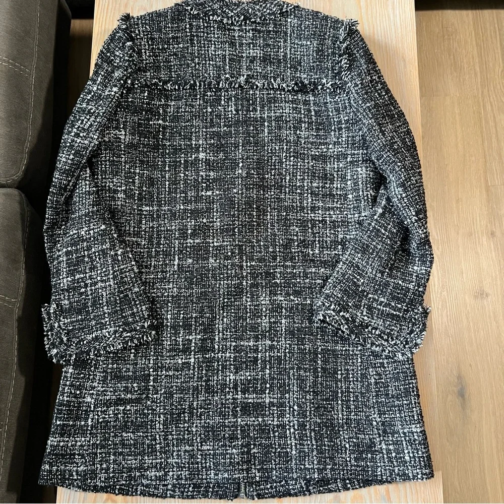 J Crew tweed zip up lady jacket size 4